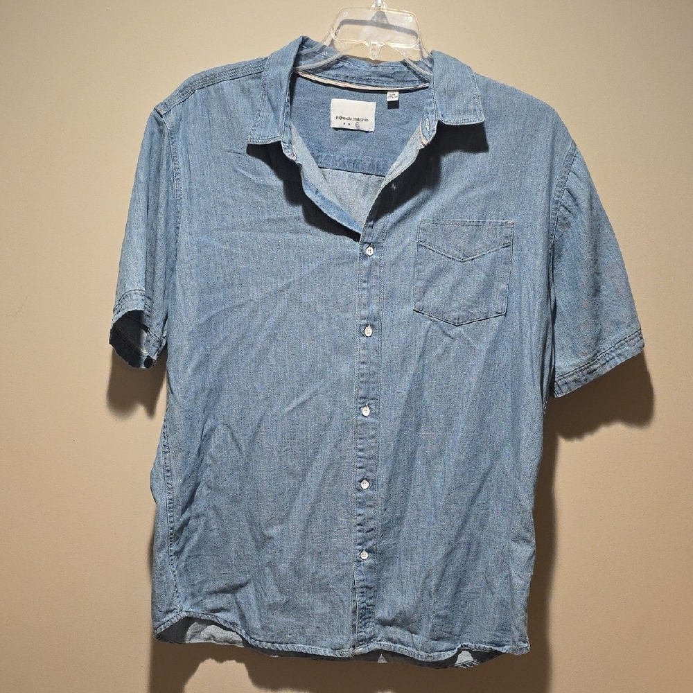 Paper Denim & Cloth Blue Casual Button-Down Shirt